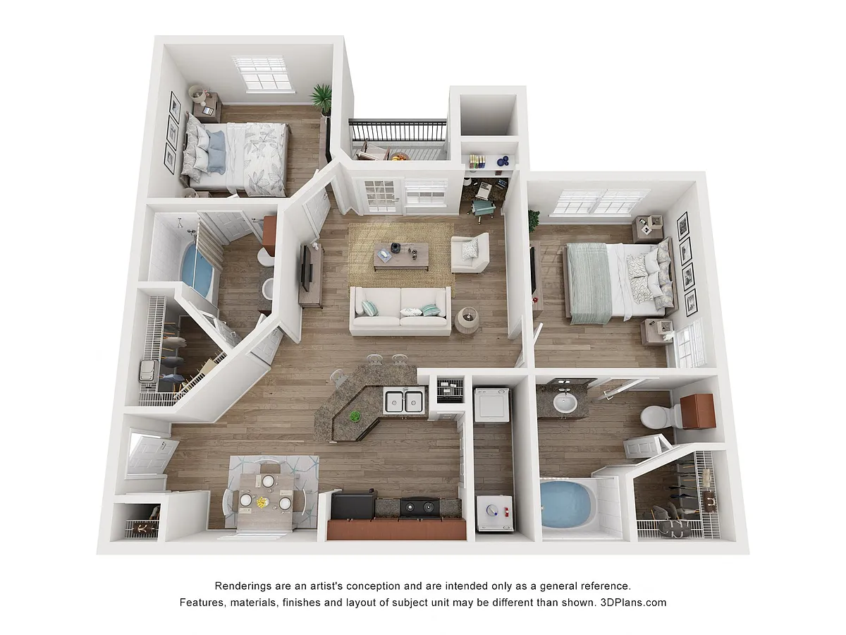 Floor plan Cove - B1 - Blanco