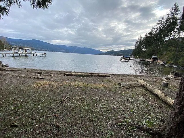 Private sandy beach on Lake Whatcom
