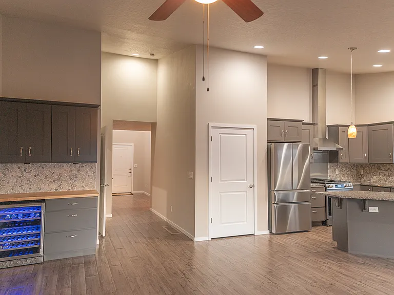 Living Room - wine bar and kitchen