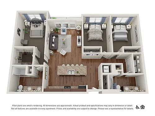 Floor plan C2.2 - 3x2