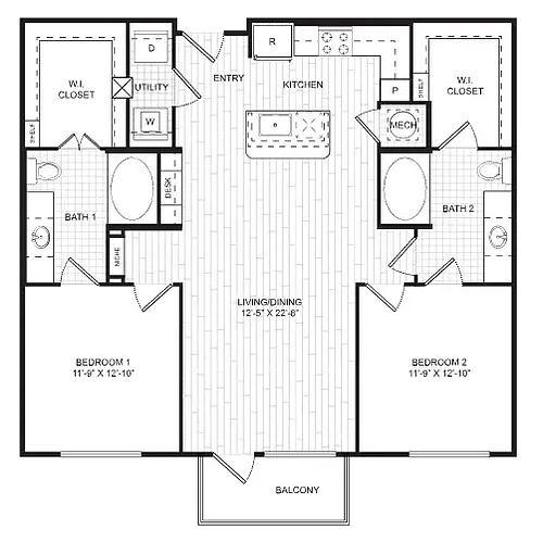 Floor plan B25