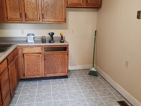 Kitchen with new flooring