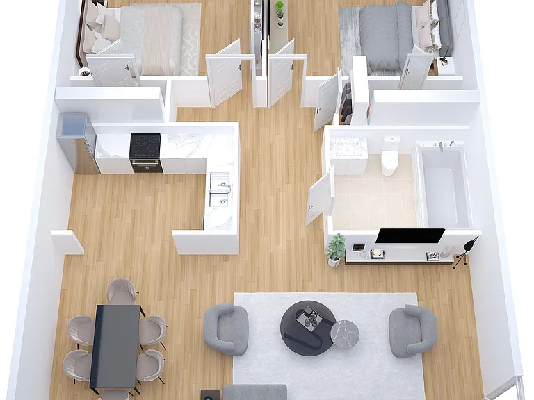 Hideway Cove 2 bed floor plan Hideway Cove 2 bed floor plan