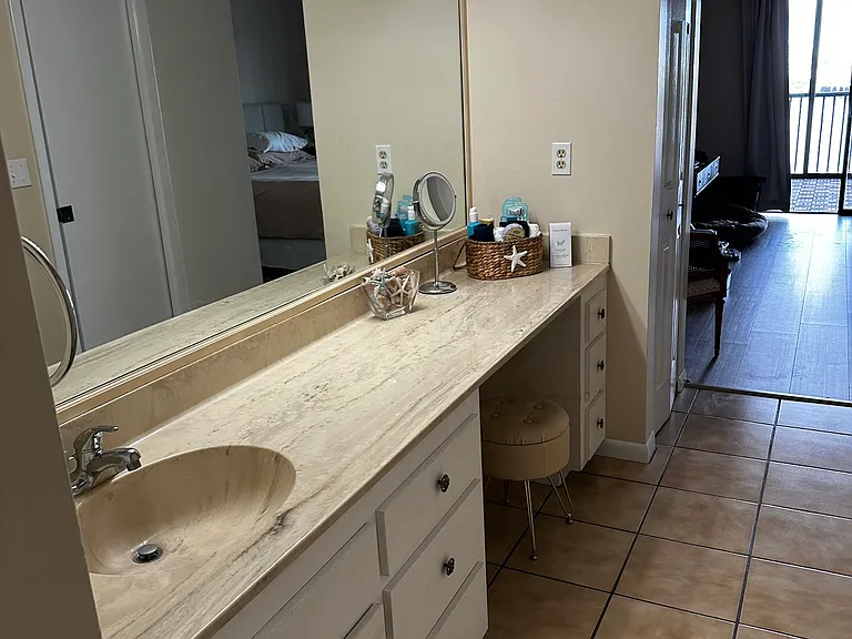 Master bathroom and vanity