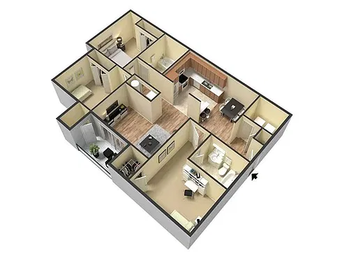 Floor plan 3 bed 2 bath