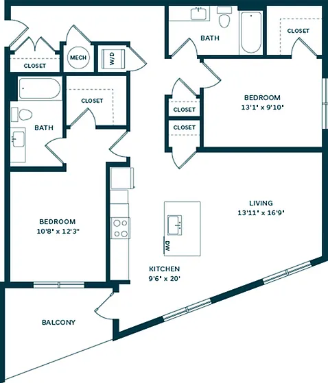 Explore the spacious layout of this modern two-bedroom apartment with ample natural light and a cozy balcony. Explore the spacious layout of this modern two-bedroom apartment with ample natural light and a cozy balcony.
