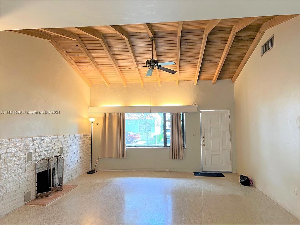 Fireplace in living area