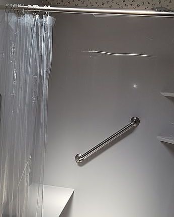 Walk in shower in master