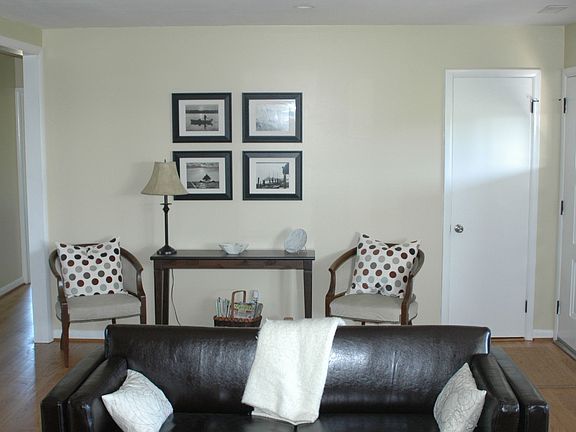 Living room view from fireplace