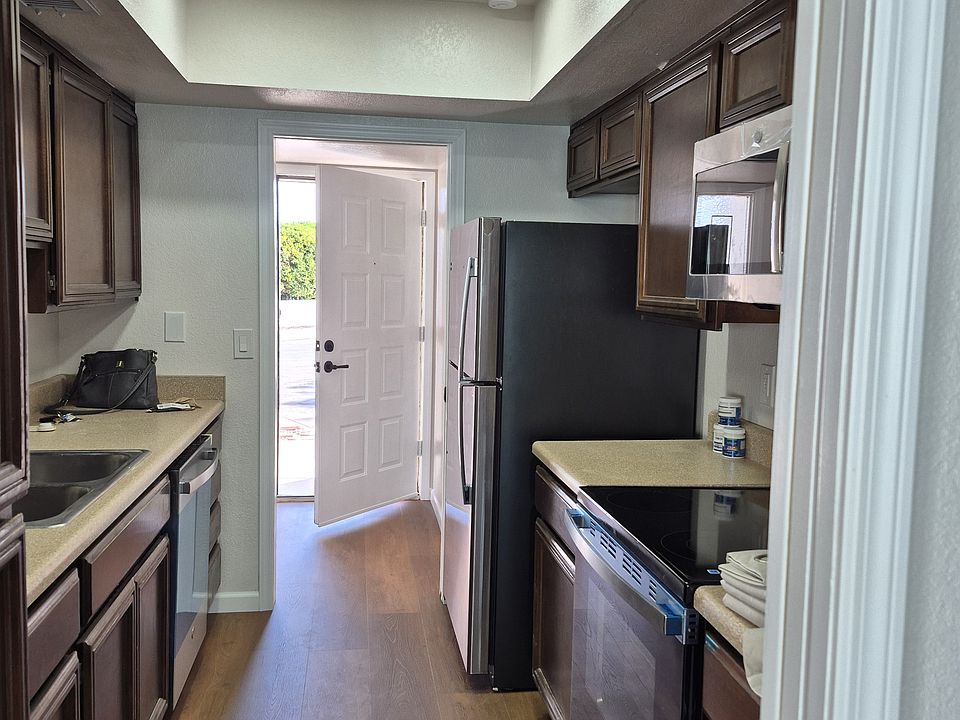 All new appliances. Refrigerator, electric stove,microwave, dishwasher.