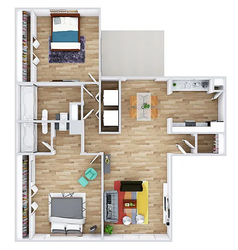 Floor plan 2 X 2