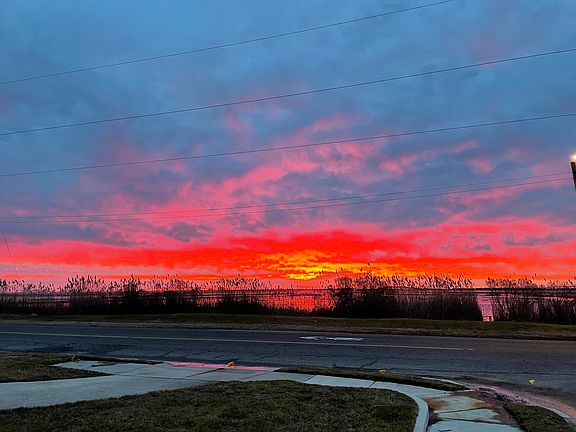 Crisp fall sunsets over Steelman Bay & Longport Bridge