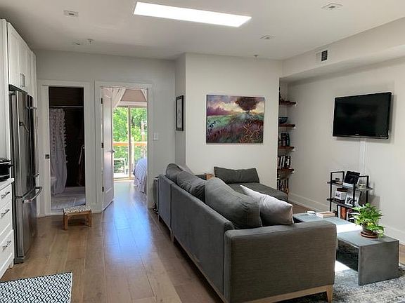 Living room and kitchen
