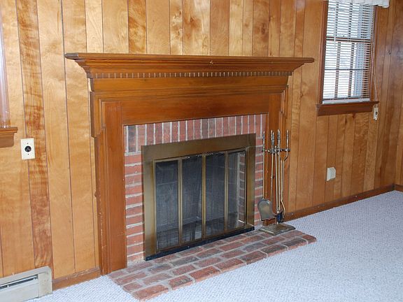 Brick Fireplace in the Fam Rm