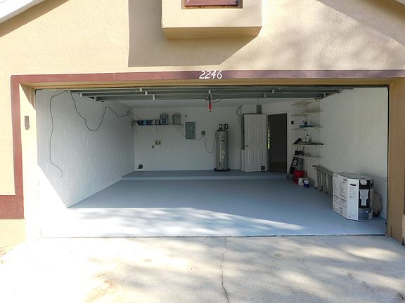 2 car garage repainted