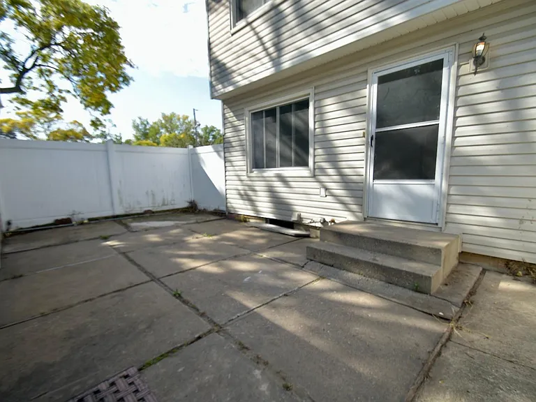 Back private patio