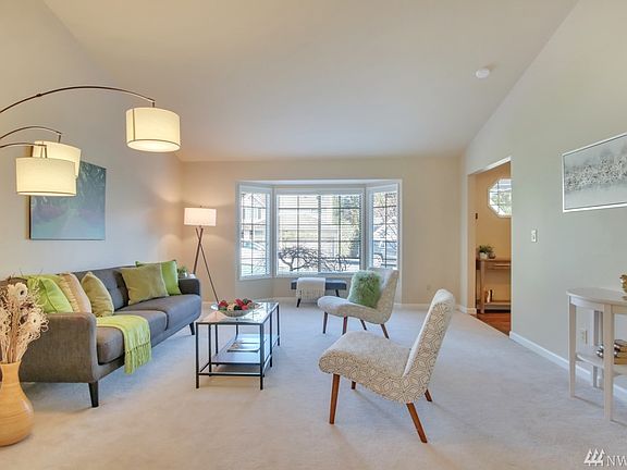 view from dining room flows in to formal living room