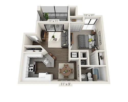Floor plan Plan A1