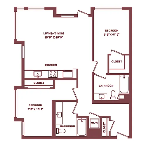 Floor plan B2D-W