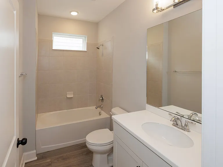 Full bath downstairs with tub