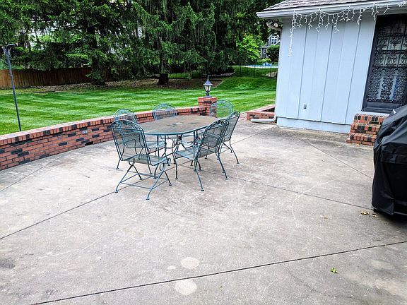 Large back patio