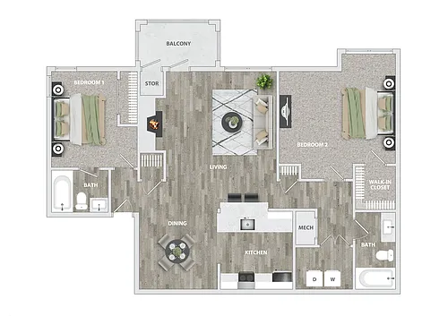 Floor plan Aberdeen Renovated