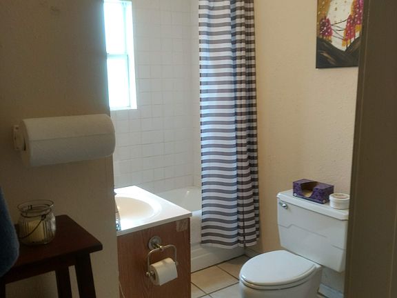 One of the bathrooms