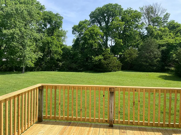 view from kitchen door