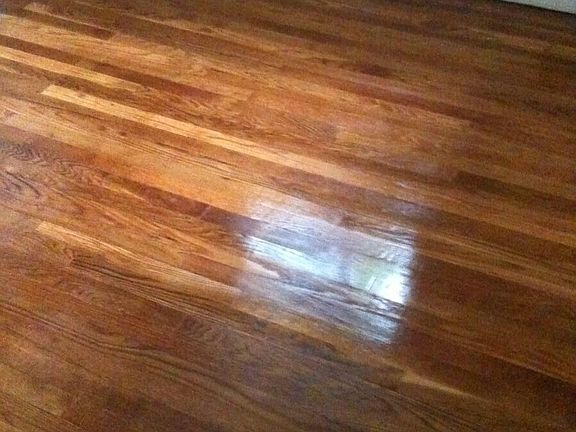 Hardwood floors in bedrooms and hallway