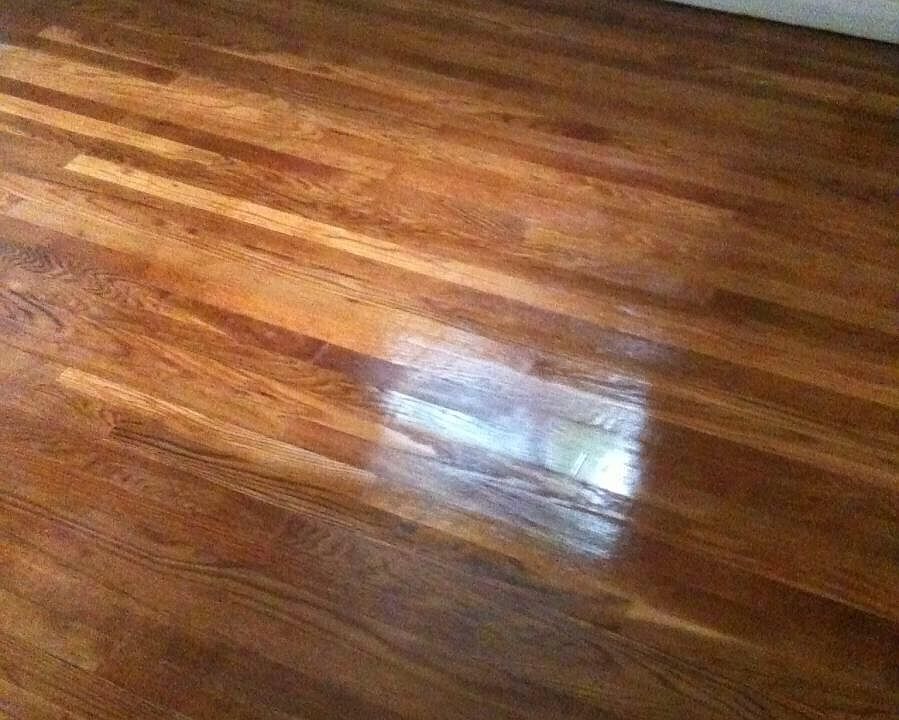 Hardwood floors in bedrooms and hallway