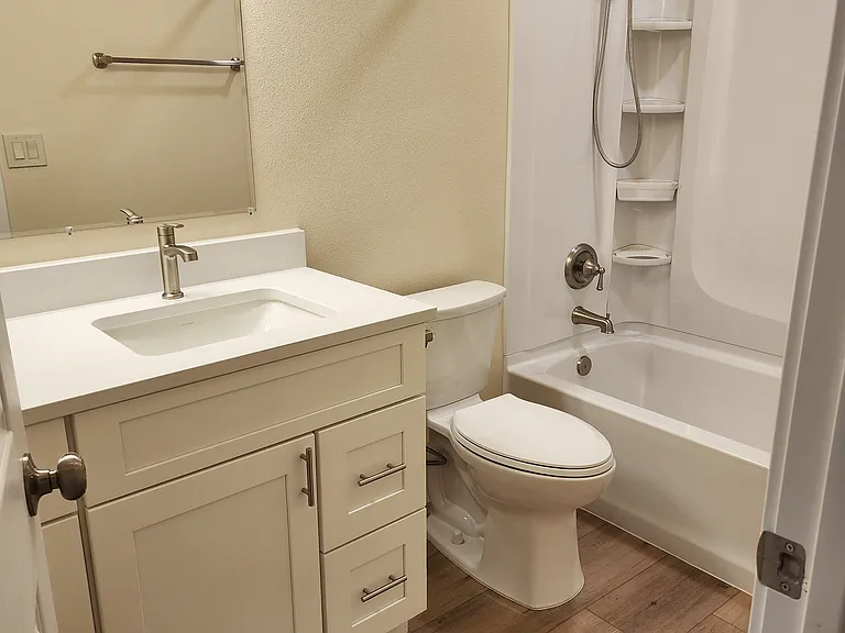 Hall full bath.