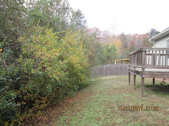 Backyard, not fenced in