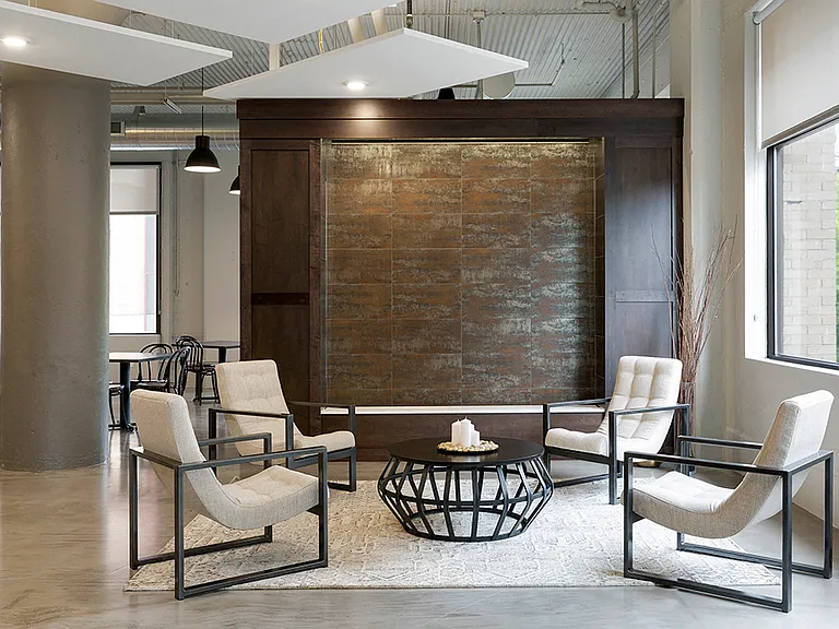 Community Room with Water Wall