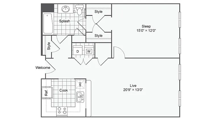 Floor plan A14A
