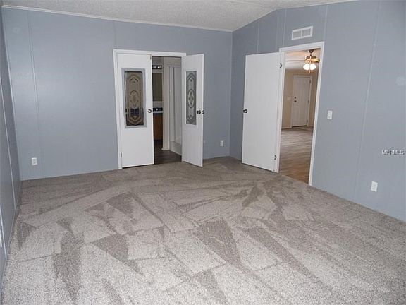 Master towards living room and large master bath