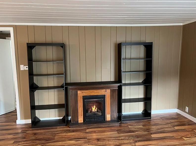 Front room fireplace
