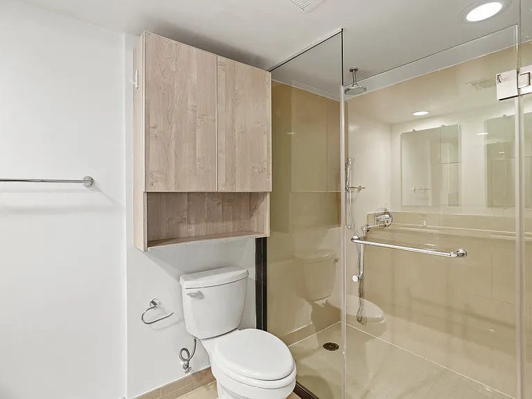 Bathroom with Walk-In Shower and Glass Door