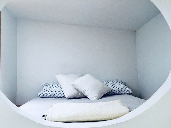 Bedroom nook; fits a queen bed