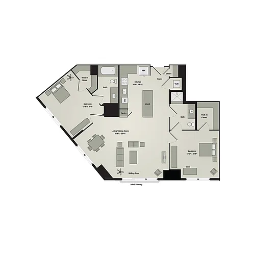 Floor plan B3