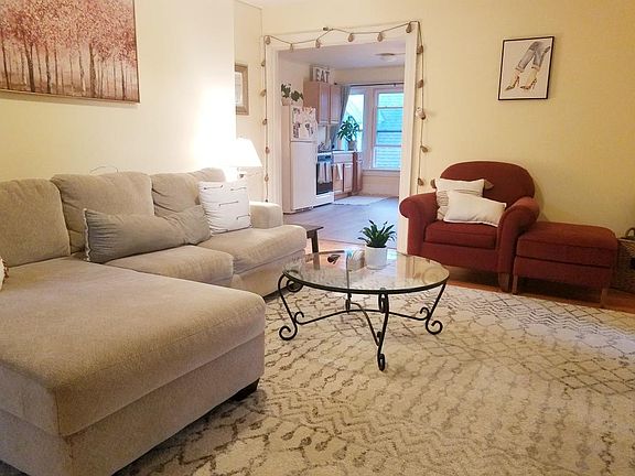 Kitchen opens to living room