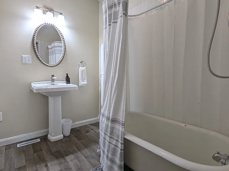 Vintage charm bathroom with modern updates