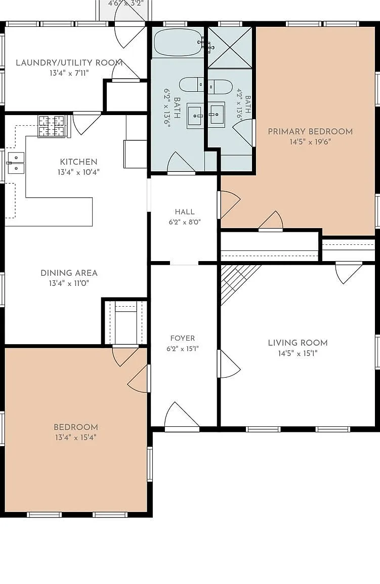 2 bed, 2.0 bath, 1311 sqft, $3,400 — Photo 2
