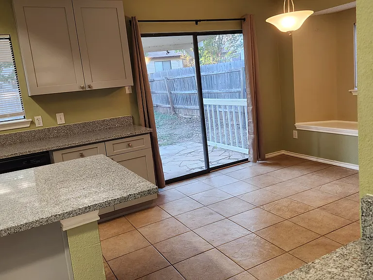 Kitchen counter and Island with new Granite