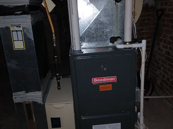 Newer furnace system.
