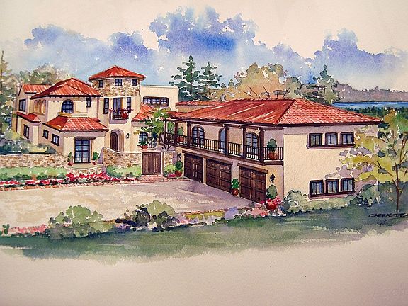 Rendering of finished Villa Alexandrea