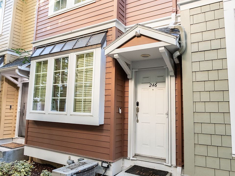 front of the townhouse
