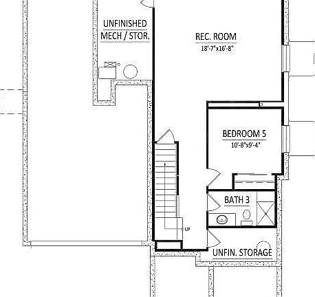 Walkout unfinished basement