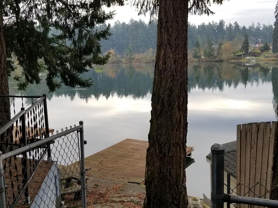 Looking out at spanaway lake nw cove from patio