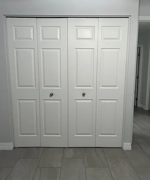 Second Floor Third (3) Bedroom, Brand New Tile and Grout, New Baseboard Molding, New Curtains, Ceiling Fan with Light, Large Wall Closet with New Hardware.