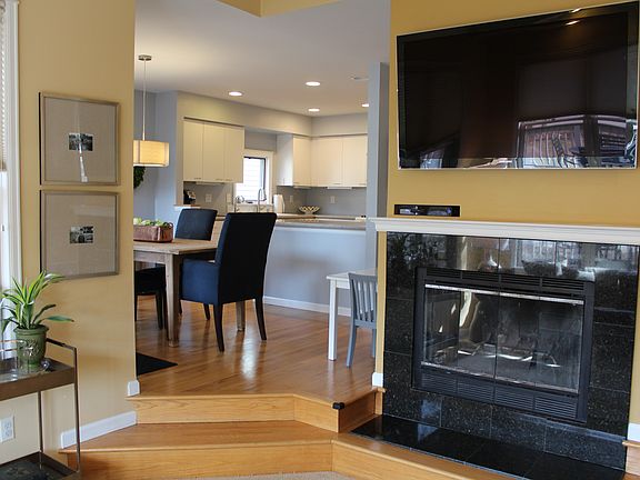Living room view to dining